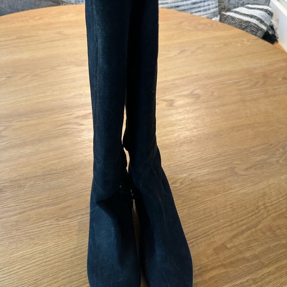 NWT Prada flat knee high stretch suede boot. Size 42 - Picture 4 of 10